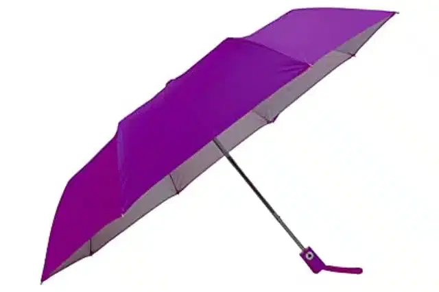 8 Ribs Nylon Umbrella with Pouch, Multicolor
