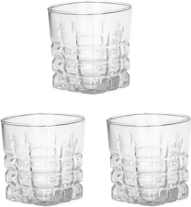 Liquor cum Cocktail Glasses, Transparent, 200 ml, Pack of 3