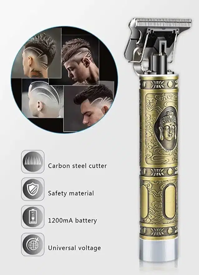 Plastic Rechargeable Trimmer for Men & Women, Gold