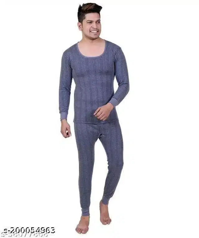 Wool Thermal Set for Men (Blue, S)