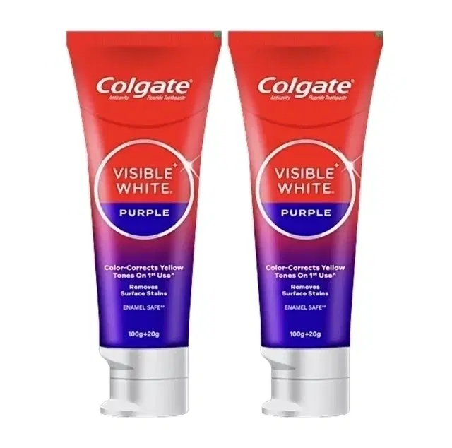 Colgate Visible White Purple Toothpaste 2X120 g (Pack Of 2)