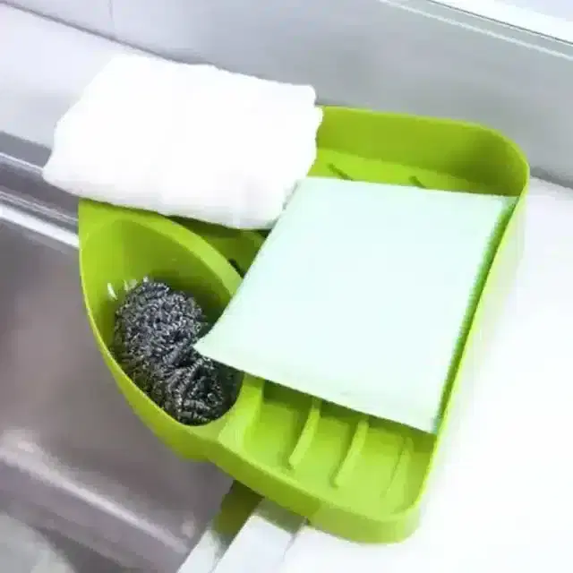 K Kudos Plastic Kitchen Sink Organizer Corner Tray