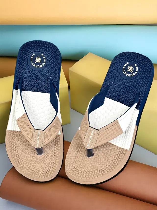 Casual Flipflops for Men (Beige, 6)