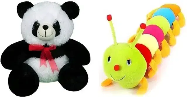 Stuffed Toys for Kids, Multicolor, Set of 2