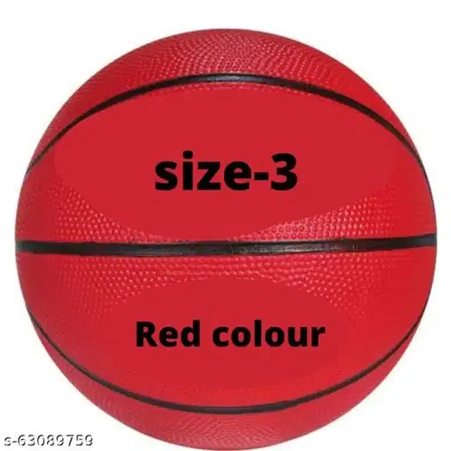 Rubber Basketball, Size 3, Multicolor