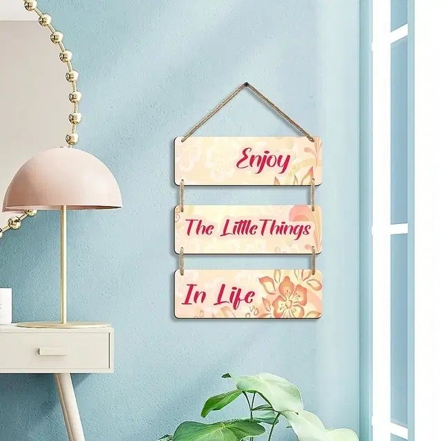Kc Arts Enjoy Littlle Things Wooden Wall Hanging