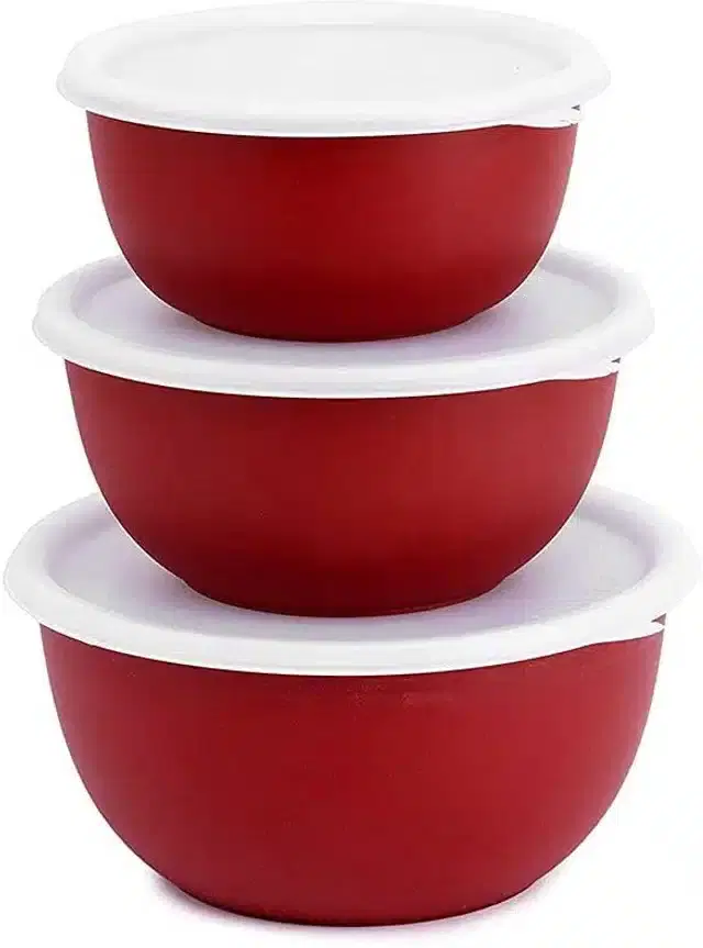 Serving Bowl, Pack of 3, Red