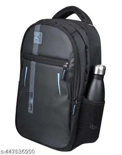 Polyester Backpack for Men & Women, Black