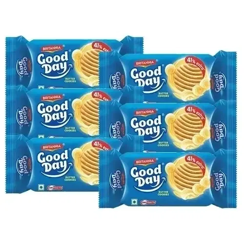 Britannia Good Day Butter Cookies 6X60.1 g (Set Of 6)