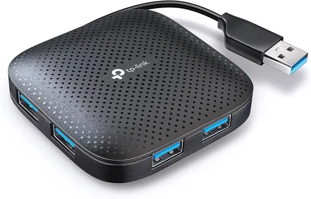 TP-Link UH400 USB 3.0 4-Port Portable Data Hub for Mac, iMac, MacBook Pro Air, Ultrabooks, Tablet, Laptop and Any PC, Windows, Mac OS X and Linux Systems, Black, Pack of 1