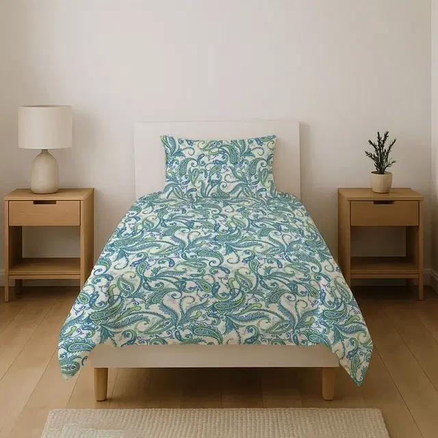 Home Elegance Micro Single Bedsheet 58x88in Foliage