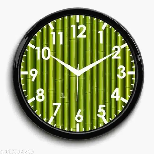 Designer Analog Wall Clock, Green
