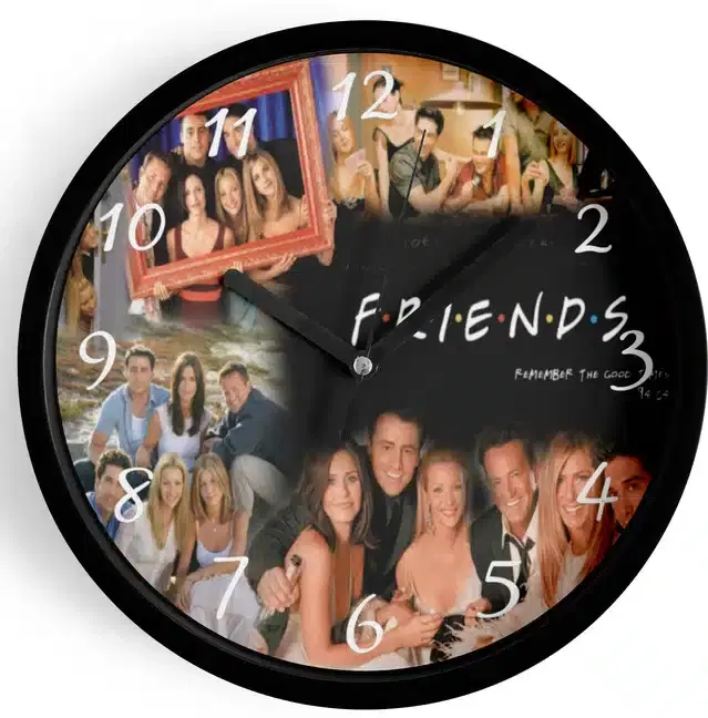 Analog Wall Clock for Home, Multicolor, 7 Inches