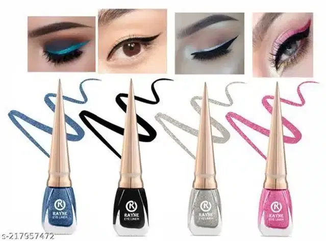 Glitter Liquid Eyeliner, Multicolor, Pack of 4