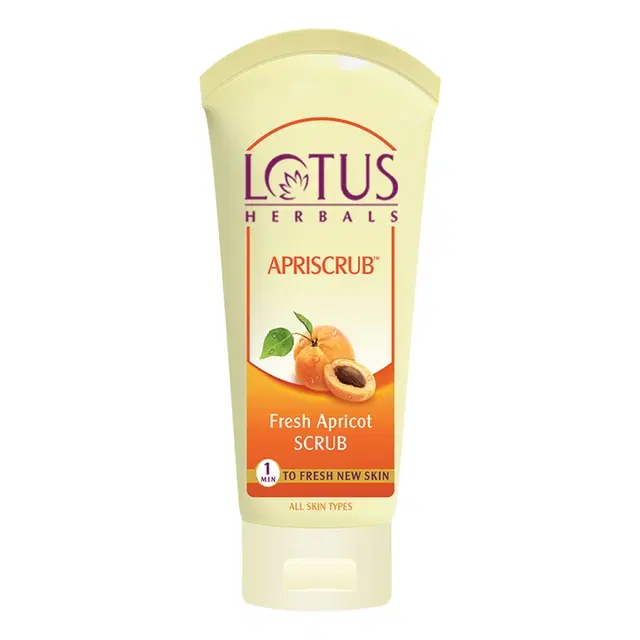 Lotus Herbals Natural Exfoliating  Fresh Apricot Scrub | For All Skin Types | 100g