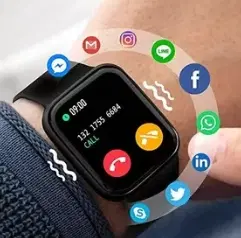 T500 Bluetooth Calling Smartwatch, Black
