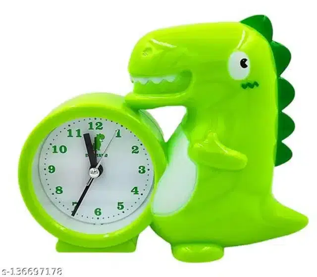 Dinosaur Table Alarm Clock, Green