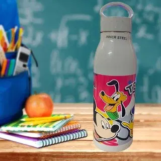 Stainless Steel Printed Water Bottle, Multicolor, 800 ml
