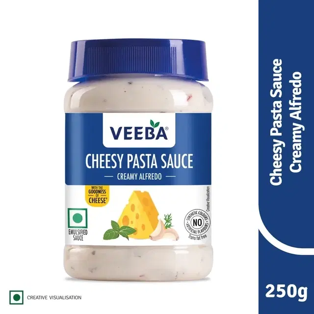 Veeba Cheesy Pasta Sauce Creamy Alfredo 250 g