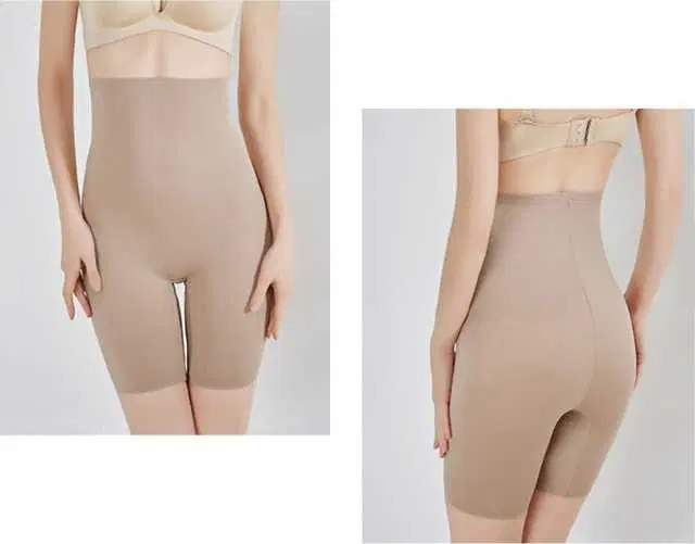 Women’s Cotton Lycra Tummy Control 4-in-1 Blended High Waist Tummy & Thigh Shapewear (S451)
