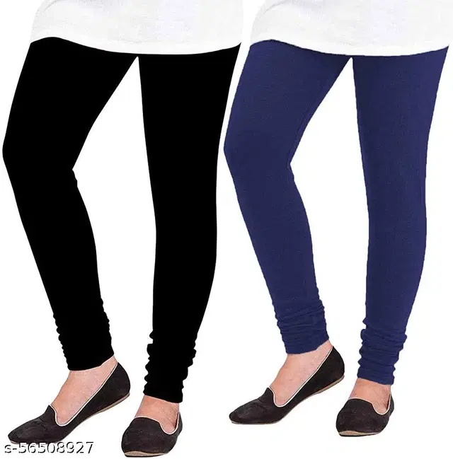 Cotton Legging For Women, Multicolour, (Pack Of 2)