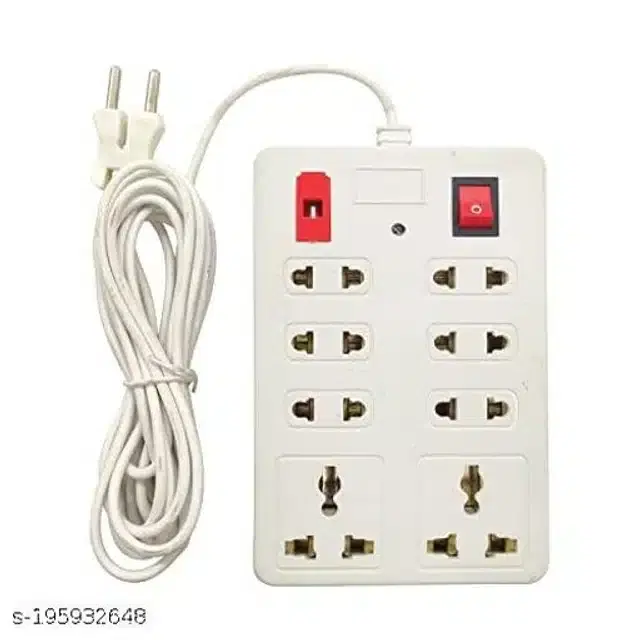 Plastic Universal Surge Protector, White