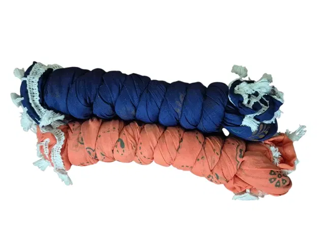 Cotton Blend Printed Dupatta for Women, Multicolor Pack of 2