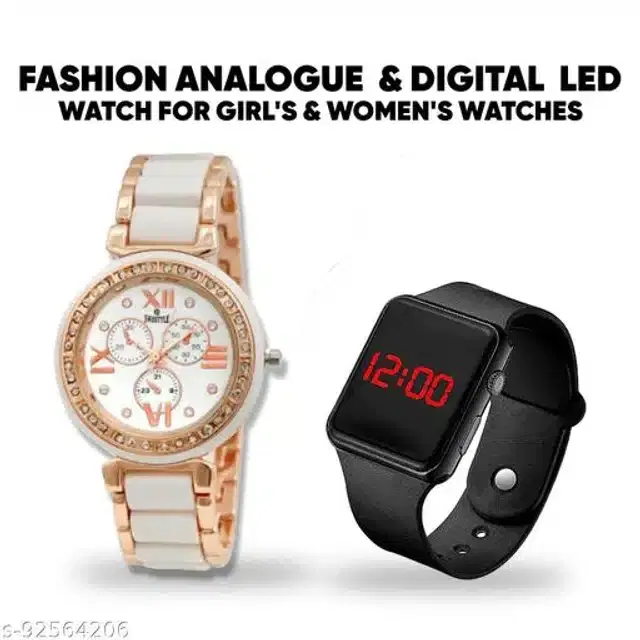Analog Watch for Women (Multicolor)