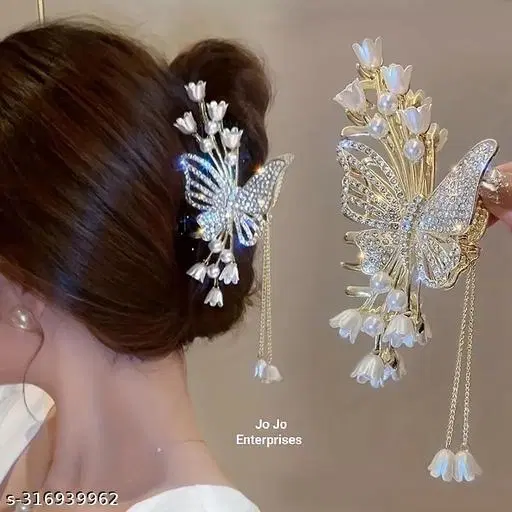 Metal Hair Clutcher for Women & Girls, Pack of 1 (Multicolor)