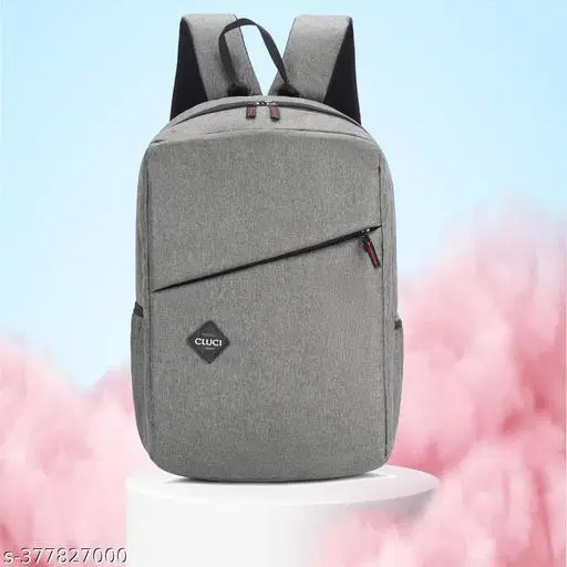 Canvas Backpack Bag, Grey