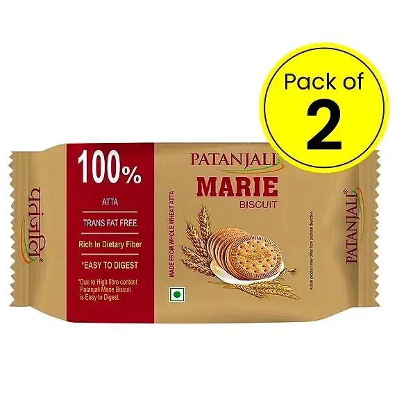 Patanjali Marie Biscuit 2X210 g (Pack Of 2)