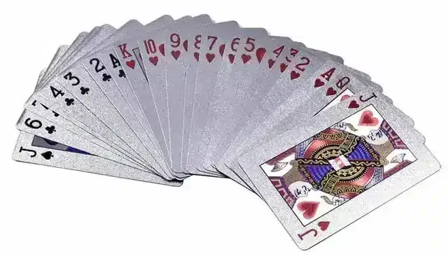 K Kudos Silver Plated Water-Proof Poker Playing Cards