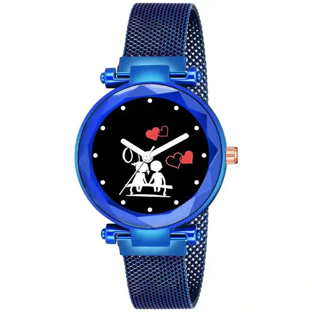 Analog Watch for Girls (Blue)