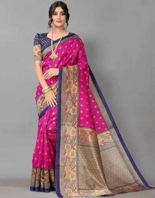 New Fancy Art Silk Festive Sarees (Multicolor) (S766)