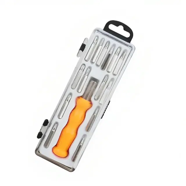 Stainless Steel 15 in 1 Screwdriver Tool Kit, Multicolor, Set of 1