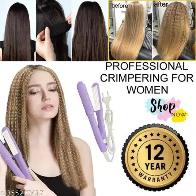 Plastic Hair Straightener, Purple