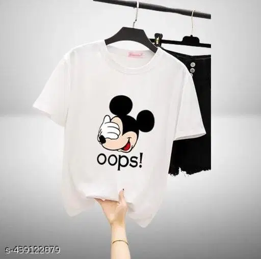 Polycotton T-shirt for Women, White (XS)