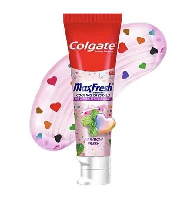Colgate Maxfresh Rainbow Fresh Toothpaste With Heart Cooling Crystals 100 g