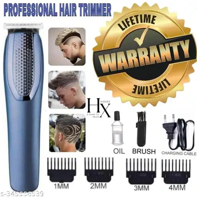 Rechargeable Trimmer for Men, Blue