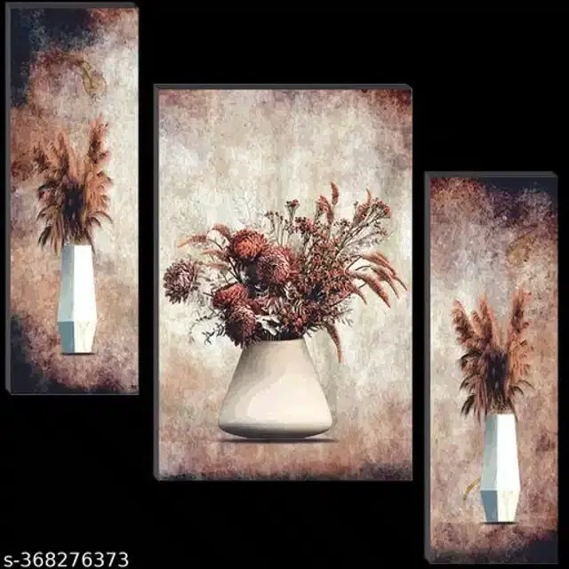 Wooden UV Coated Digital Painitings, Multicolor, 12x18 inches, Pack of 3