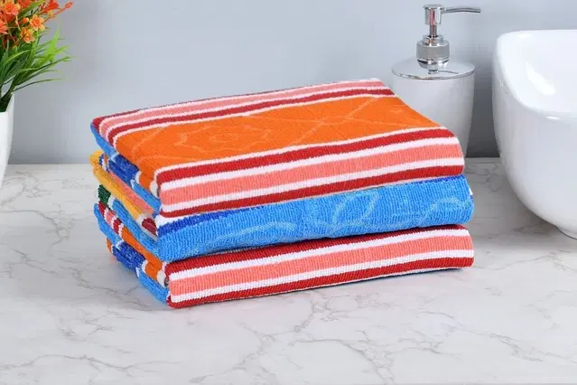 Bath Towel, Assorted, 24x48 inches, Pack of 3