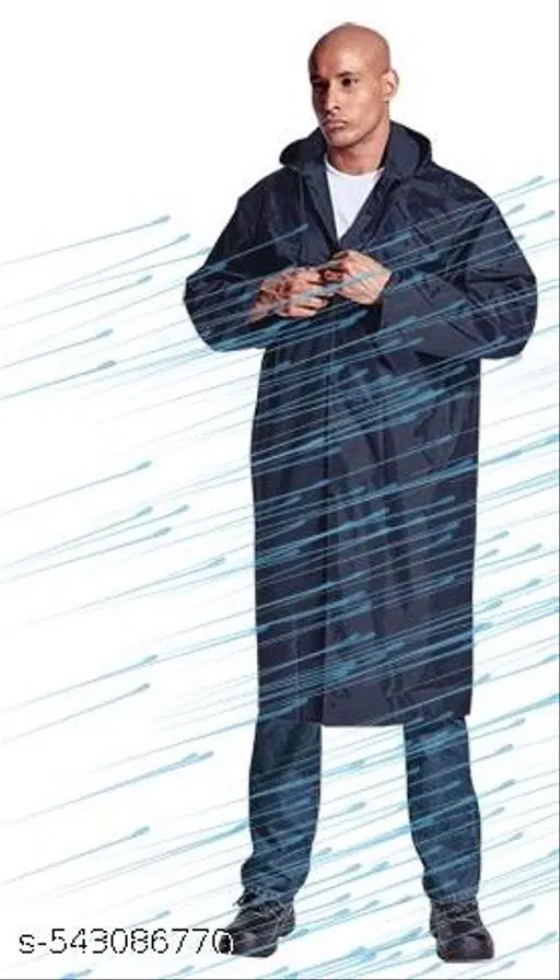 Polyester Solid Raincoat for Men/women, Multicolour (S)