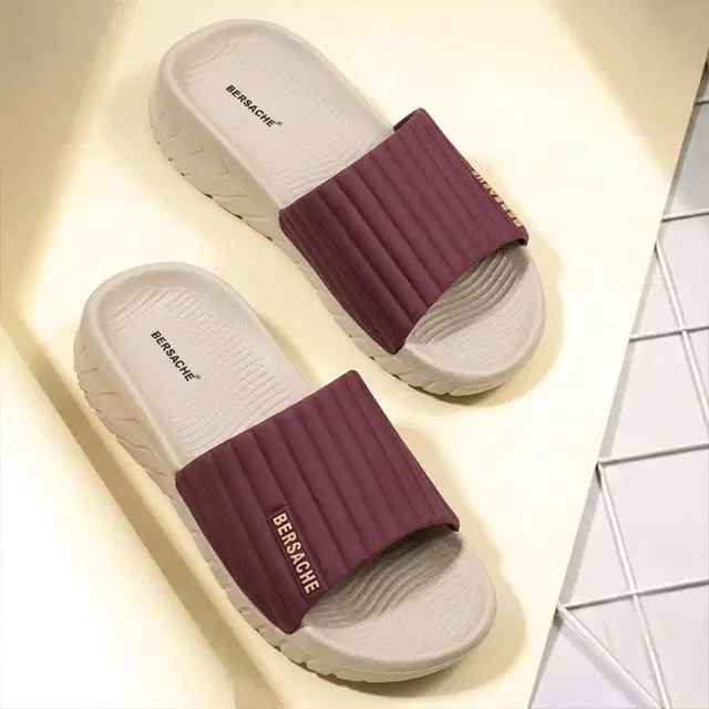 Solid Sliders for Men (Beige, 6)