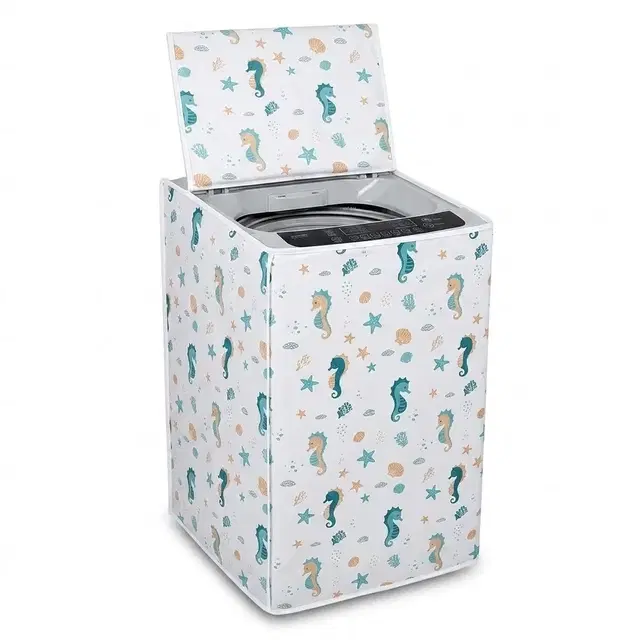 Sea Horse Waterproof and Dustproof top-load washing machines cover