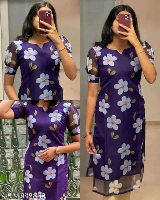 Taj Kurti for Women (Purple, XS)