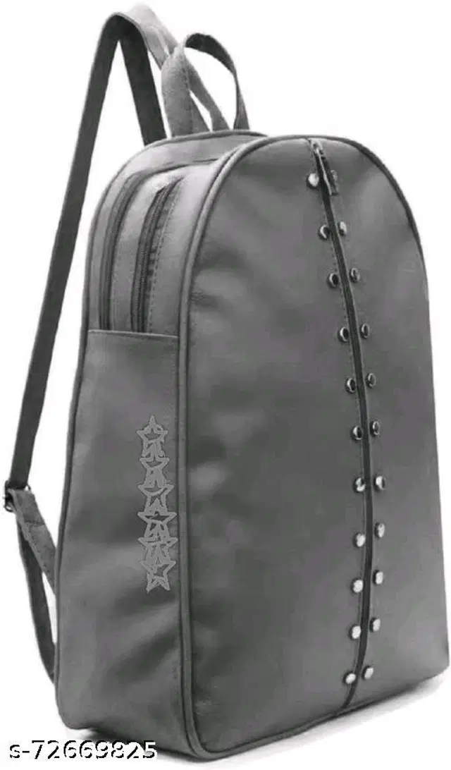 PU Backpack for Women (Grey)