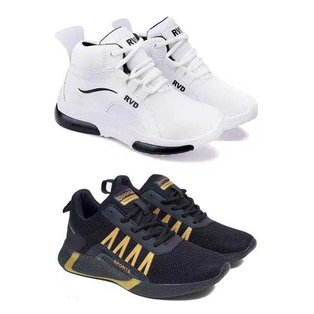 Combo of Casual Shoes for Boys, Pack of 2 (Multicolor, 4.5-5 Years)