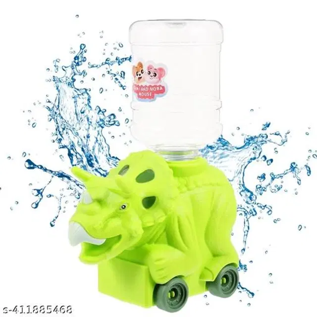 Dinosaur Water Dispenser Early Development Toy for Kids, Green, 200 ml