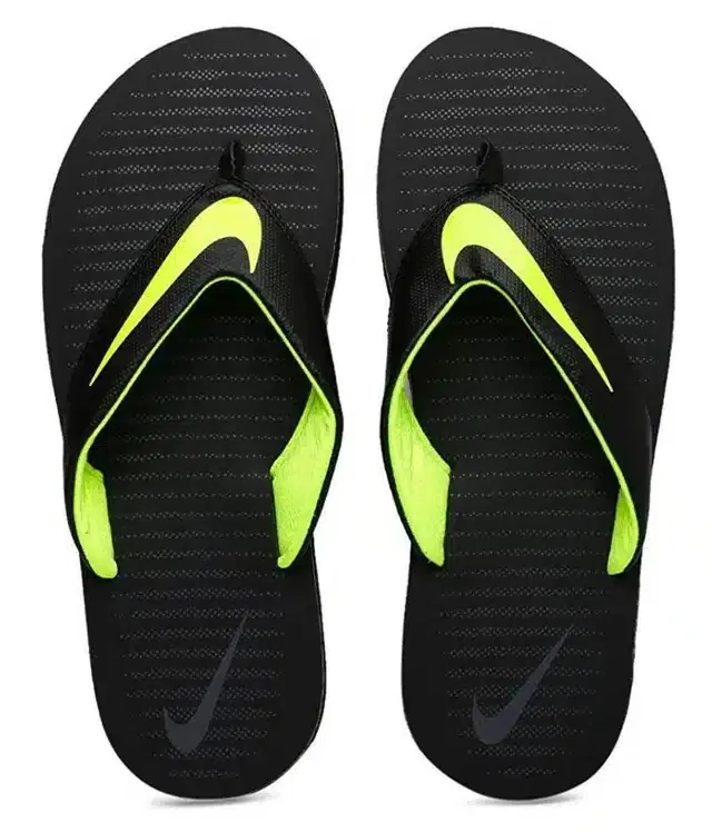 Slippers for Men (Black & Yellow, 7)