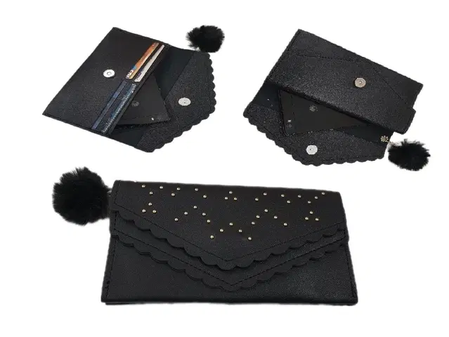 Women Clutch, Black, Style- 7, One